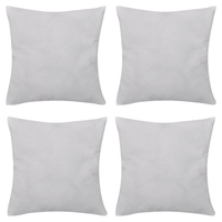 Vidaxl 130901 4 white cushion covers cotton 40 x 40 cm