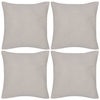 Vidaxl 130911 4 beige cushion covers cotton 50 x 50 cm Tende e cuscini Casa & cucina