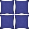 Vidaxl 130919 4 blue cushion covers cotton 40 x 40 cm Tende e cuscini Casa & cucina