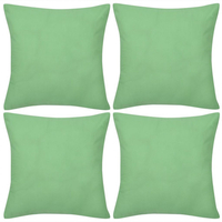 Vidaxl 130925 4 apple green cushion covers cotton 40 x 40 cm Tende e cuscini Casa & cucina