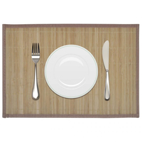 Vidaxl 242108 6 bamboo placemats 30 x 45 cm brown Biancheria cucina Casa & cucina