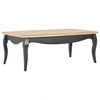 Vidaxl 280003 coffee table black and brown 110x60x40 cm solid pine wood Arredamento casa cucina Casa & cucina