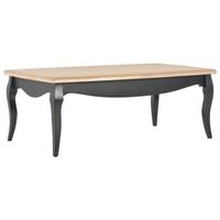 Vidaxl 280003 coffee table black and brown 110x60x40 cm solid pine wood Arredamento casa cucina Casa & cucina