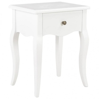 Vidaxl 280005 nightstand white 40x30x50 cm solid pine wood Arredamento casa cucina Casa & cucina