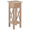 Vidaxl 280060 side table brown 27x27x65, 5 cm wood Arredamento casa cucina Casa & cucina