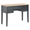 Vidaxl 280071 writing desk black 109, 5x45x77, 5 cm wood Arredo e complementi Ufficio cancelleria