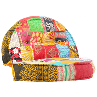 Vidaxl 283787 pouffe 100x20 cm patchwork fabric Tende e cuscini Casa & cucina