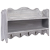 Vidaxl 284234 wall mounted coat rack grey 50x10x30 cm wood Arredamento casa cucina Casa & cucina