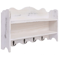 Vidaxl 284235 wall mounted coat rack white 50x10x30 cm wood Arredamento casa cucina Casa & cucina