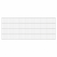 Vidaxl 2d pannelli di recinzione 2, 008x0, 83 m 6 m (totale) argento Arredo giardino Brico giardino animali