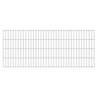 Vidaxl 2d pannelli di recinzione 2, 008x0, 83 m 8 m (totale) argento Arredo giardino Brico giardino animali