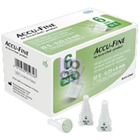 AGO PER PENNA DA INSULINA ACCU-FINE GAUGE 32 6 MM 100 PEZZI