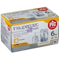 Ago Per Penna Da Insulina Pic 32 Gauge 6 Mm 100 Pezzi