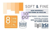 Ago Per Penna Da Insulina Soft&Fine 31 Gauge 8 Mm 100 Pezzi