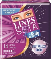 Assorbente Lines Seta Ultra Lady Con Ali 14 Pezzi