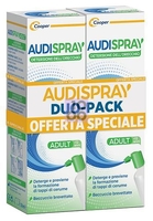 AUDISPRAY ADULT SOLUZIONE DI ACQUA DI MARE IPERTONICA SPRAY SENZA GAS DETERSIONE ORECCHIO DUOPACK DA 2 PEZZI DA 50 ML