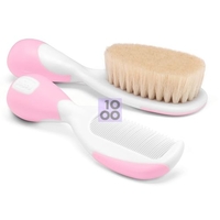 Chicco Spazzola + Pettine Rosa