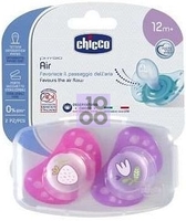 Chicco Succhietto Air Girl In Silicone 16 36 Mesi 2 Pezzi