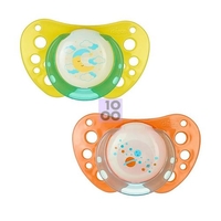 CHICCO SUCCHIETTO PHYSIO AIR LUMINOSO SILICONE 4M+ 2 PEZZI CAUCCIU
