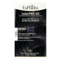 Euphidra Colorpro Xd 100 Nero Gel Colorante Capelli In Flacone + Attivante + Balsamo + Guanti