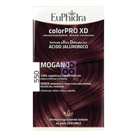 Euphidra Colorpro Xd 550 Mogano Gel Colorante Capelli In Flacone + Attivante + Balsamo + Guanti