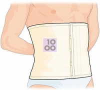 FASCIA ELASTICA POSTOPERATORIA PER ADDOME GIBAUD MISURA 2