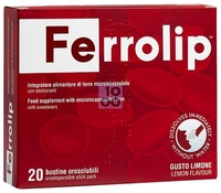 Ferrolip 20 Bustine Orosolubili Gusto Limone