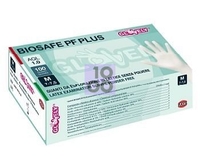 GUANTO IN LATTICE SENZA POLVERE AMBIDESTRO FORMA ANATOMICA COLSINO ELASTICO RINFORZATO ANTIARROTOLAMENTO BIOSAFE PF PLUS BIANCO MISURA EXTAR LARGE 100 PEZZI