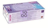 GUANTO IN NITRILE SENZA POLVERE CLORINATO AMBIDESTRO FORMA ANATOMICA DITA TESTURIZZATE CON POLSINO ELASTICO RINFORZANTO ANTI-ARROTOLAMENTO AZZURRO XL BIOSOFT PLUS 100 PEZZI