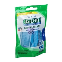 Gum Easy Flossers Filo Interdentale Con Forcella 30 Pezzi