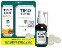 Kit Benessere Della Gola Timo Forte Propoli Spray 30 Ml + Timo Forte 8 Pastiglie