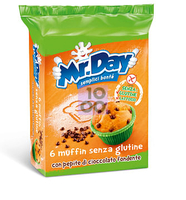 Mr Day Muffin Senza Glutine Con Pepite Di Cioccolato Fondente 6 X 42 G