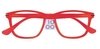 Occhiale Da Lettura Premontato Twins Silver Flam Rosso +2, 00