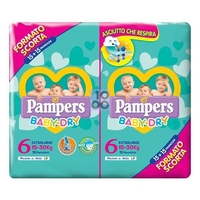 PAMPERS BABY DRY DUO DWCT XL 30 PEZZI