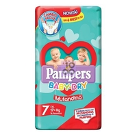 PAMPERS BABY DRY PANNOLINI A MUTANDINA TAGLIA XXL 14 PEZZI