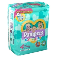 Pannolini Per Bambini Pampers Baby Dry Downcount No Flash Maxi 19 Pezzi