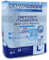 PANNOLONE MUTANDINA PER INCONTINENZA DERMACOTONE L 12 PEZZI