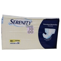PANNOLONE PER INCONTINENZA SERENITY CLASSIC EXTRA TAGLIA MEDIUM 30 PEZZI