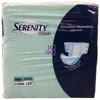 Pannolone Per Incontinenza Serenity Classic Super Taglia Extra Large 15 Pezzi
