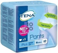 PANNOLONE PULL-UP TENA PANTS PLUS TAGLIA MEDIUM 9 PEZZI