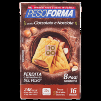 Pesoforma Biscotto Cioccolato Nocciola 16 Pezzi 33 G