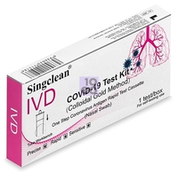 TEST ANTIGENICO RAPIDO COVID-19 SINGCLEAN AUTODIAGNOSTICO DETERMINAZIONE QUALITATIVA ANTIGENI SARS-COV-2 IN TAMPONI NASALI MEDIANTE IMMUNOCROMATOGRAFIA