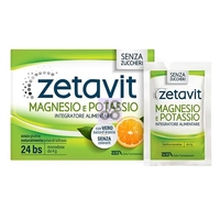 Zetavit Magnesio Potassio Senza Zucchero 24 Bustine Da 6 G