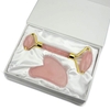 Essential Set Rullo Massaggio con Gua-sha Quarzo Rosa