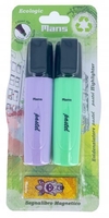 Evidenziatori Ecologici - Pastel Viola e Verde