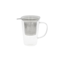Infusiera in Vetro con Filtro in Acciaio 400 ml
