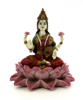 Lakshmi Seduta su un Fiore di Loto