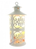 Lampada di Sale con Cristalli Naturali - Lanterna Design - 12 x 28 cm