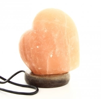 Lampada di Sale con Presa Usb Cuore