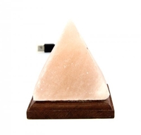 Lampada di Sale con Presa Usb Piramide
